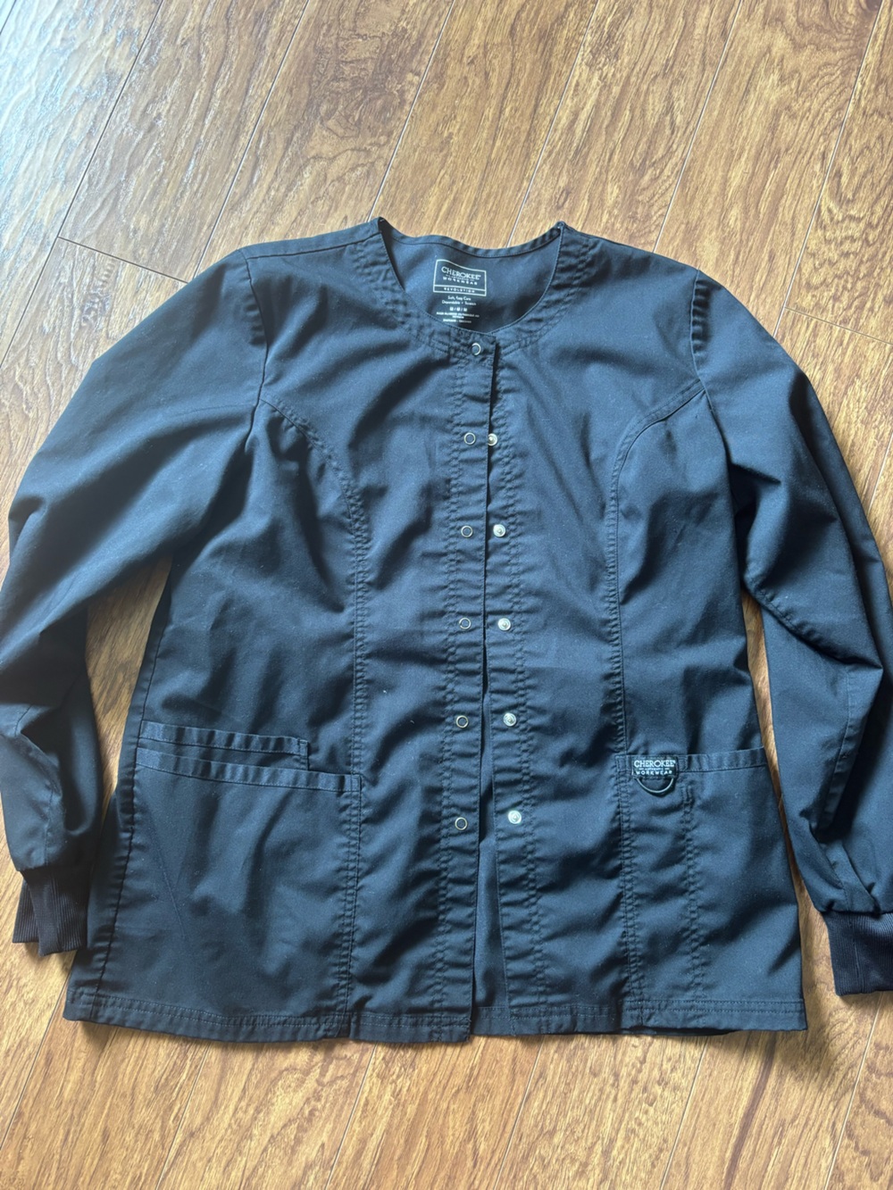 Cherokee Black Medical Scrub Jacket